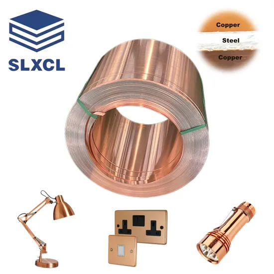 Bande métallique composite en acier plaqué cuivre respectueuse de l'environnement pour la transmission de données par ligne téléphonique