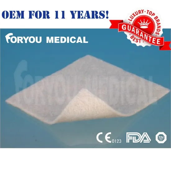 Fibre d'alginate d'argent antibactérienne chirurgicale de qualité supérieure 2018, certifiée FDA
